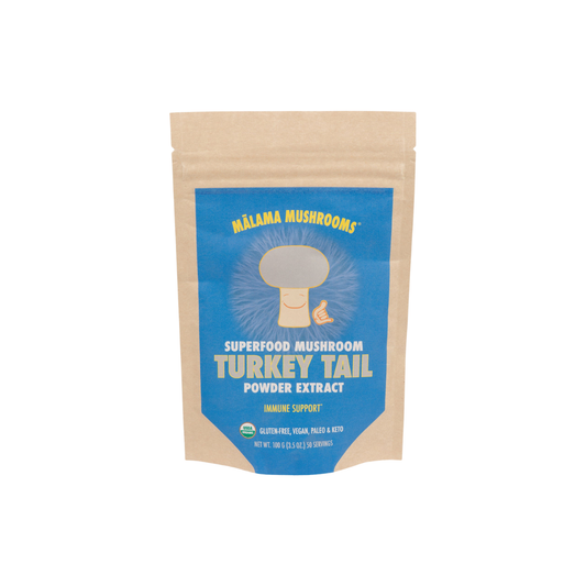 Malama Mushrooom Turkey Tail Mushroom Powder Extract 3.5oz