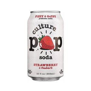 Culture Pop Strawberry Rhubarb Soda 12 fl oz – Orgánica Store Panamá