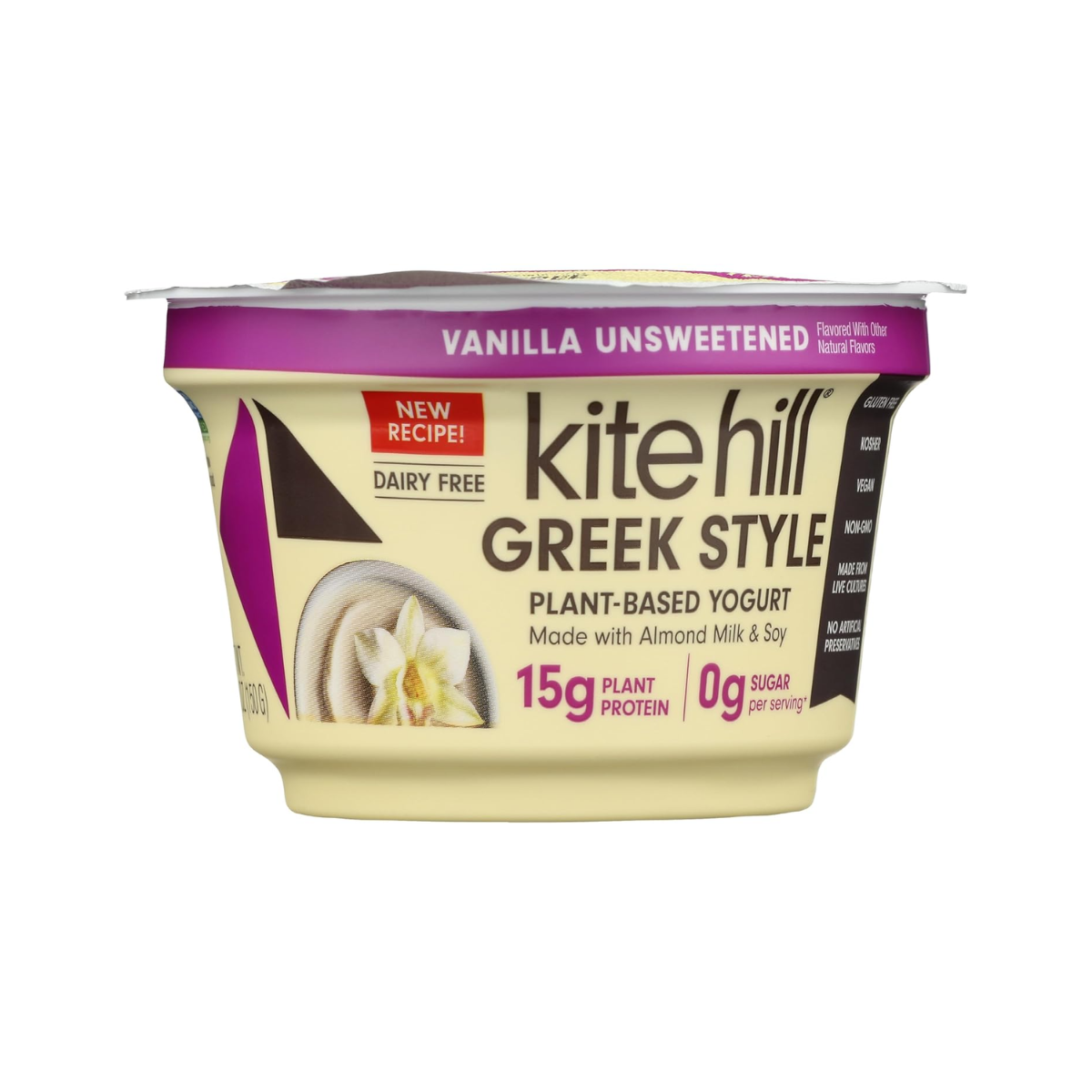 Kite Hill Yogurt Greek Vanilla Unsweetened 5.3oz