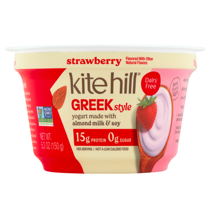 Kite Hill Dairy Free Strawberry Greek Style Yogurt 5.3 oz