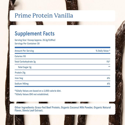 Equip Prime Vanilla Protein Powder 758g