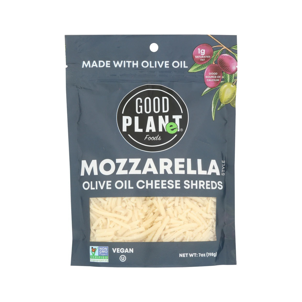 Good Planet Olive Oil Mozzerella Shreds 7oz