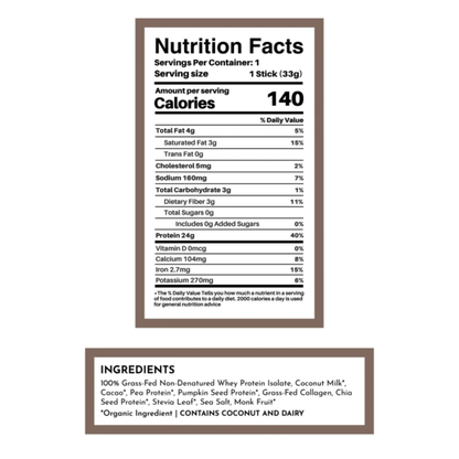 Just Ingredients Chocolate Protein Whey Powder Packet 1.16oz