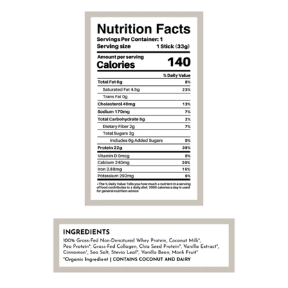 Just Ingredients Vanilla Bean Protein Whey Powder 1.16oz
