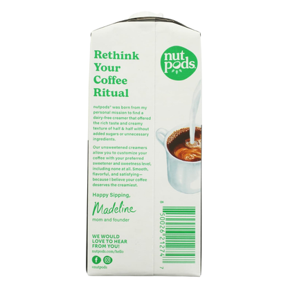 Nutpods Unsweetened Non Dairy Pistachio Made With Almonds And Coconuts Coffee Creamer 11.2fl oz