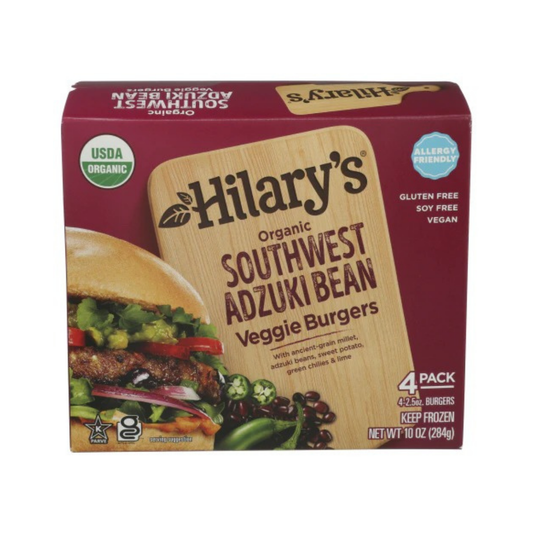 Hilary's Organic Southwest Adzuki Bean Veggie Burger 10oz