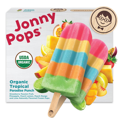 JonnyPops Organic Tropical Paradise Punch Pops 14.8fl oz
