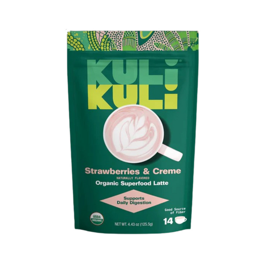 Kuli Kuli Strawberries & Crème Organic Superfood Latte