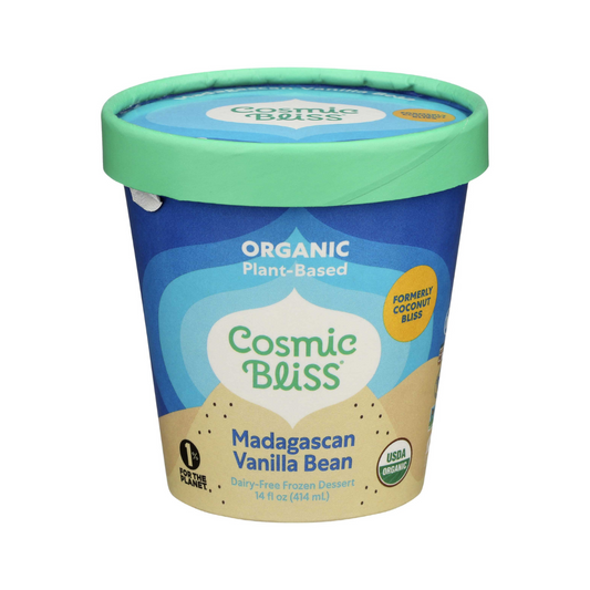 Cosmic Bliss Organic Madagascan Vanilla Bean Ice Cream 14oz