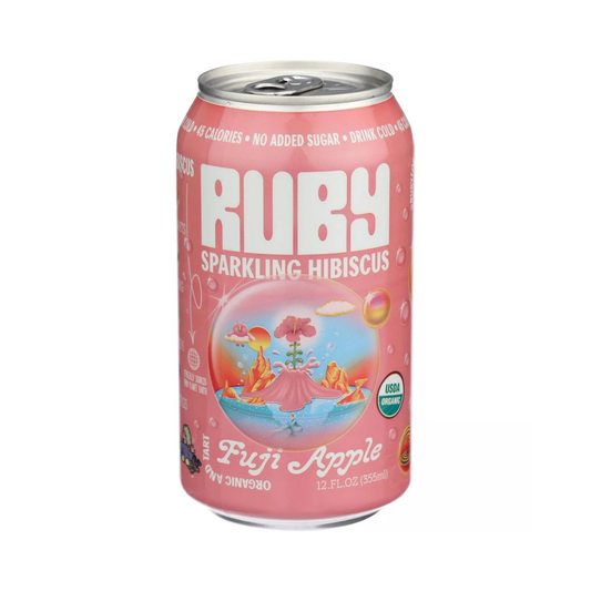 Ruby Sparkling Hibiscus Water Fuji Apple 12 fl oz