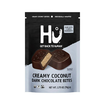 HU Dark Chocolate Bites Creamy Coconut Organic 2.75oz
