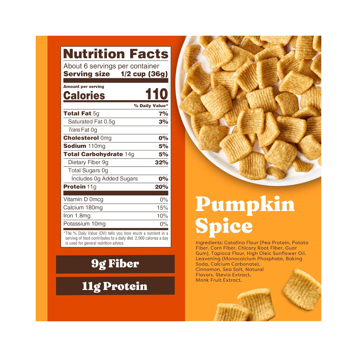 Catalina Crunch Protein Cereal Sugar Free Pumpkin Spice 8oz