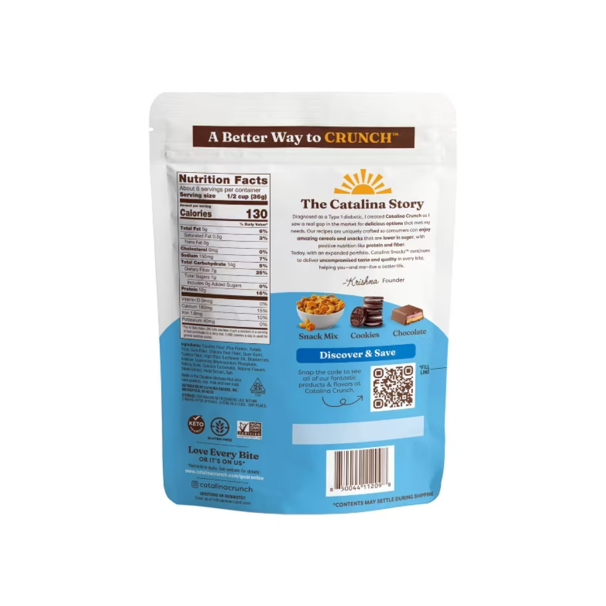 Catalina Crunch Pairings Blueberry Muffin Protein Breakfast Cereal 8oz