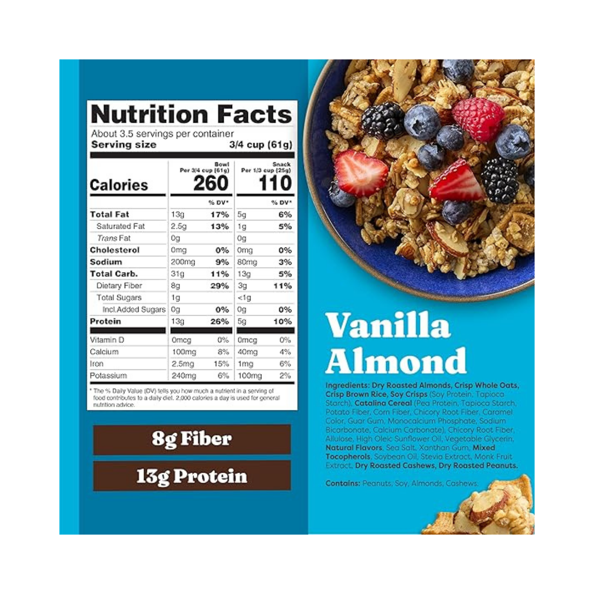 Catalina Crunch Protein Granola Vanilla Almond 8oz