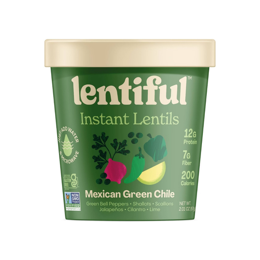Lentiful Instant Lentils Mexican Green Chili GF 2.1oz