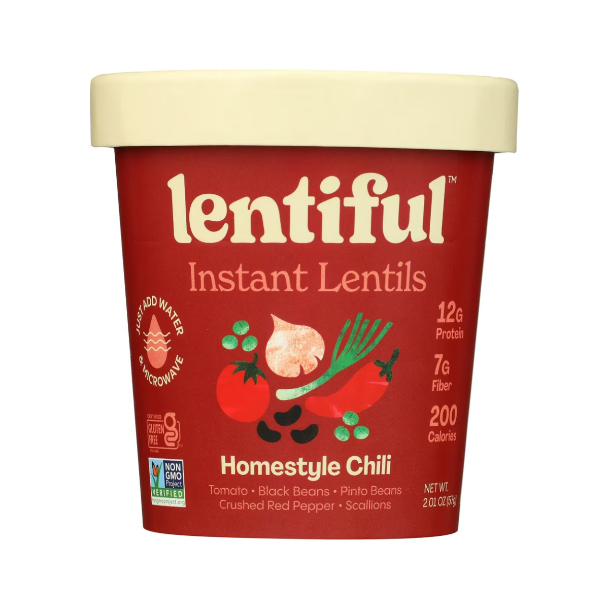 Lentiful Instant Lentils Homestyle Chili GF 2.1oz