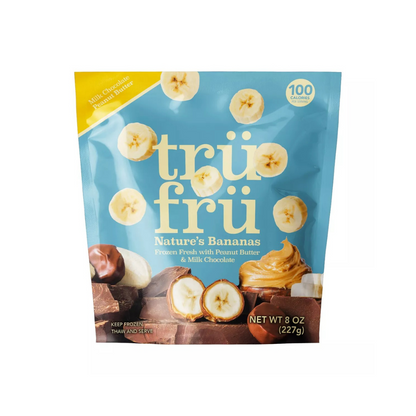 Tru Fru Frozen Bananas in Peanut Butter & Milk Chocolate 8 fl oz