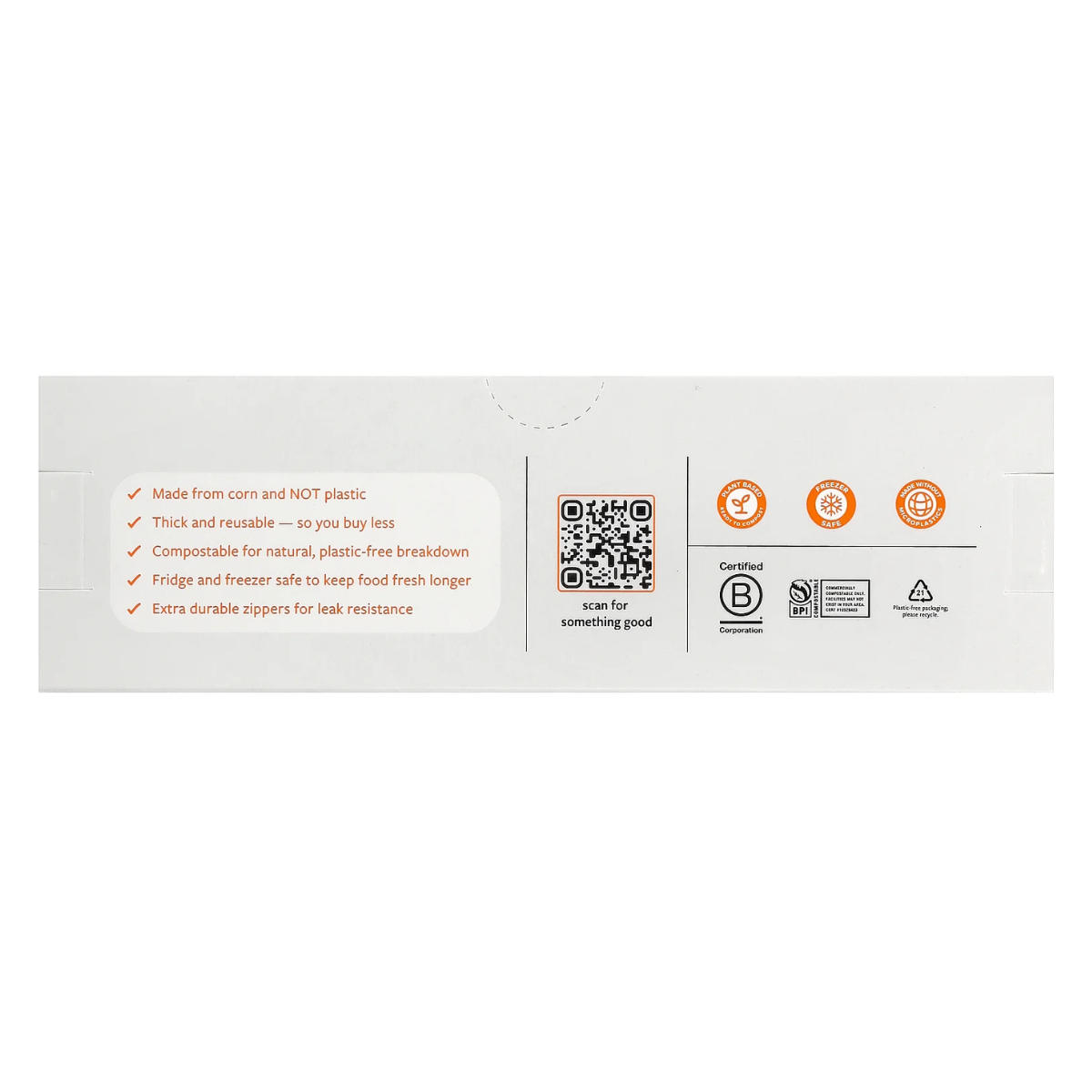 Full Circle Home Compostable Zipper Snack Bags 50c