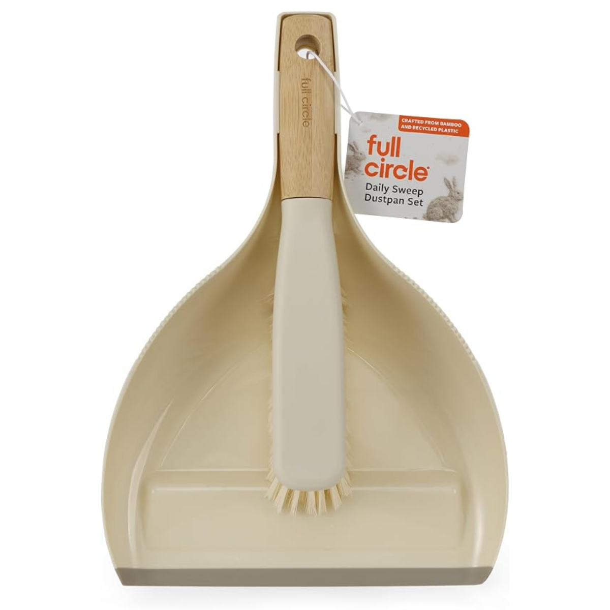 Full Circle Home Daily Sweep Dustpan & Brush Set with Rubber