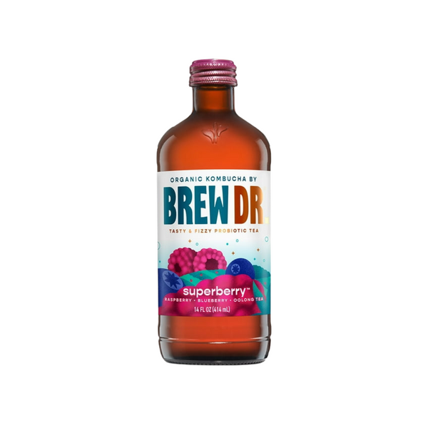 Brew Dr. Kombucha Superberry Organic 14oz – Orgánica Store Panamá