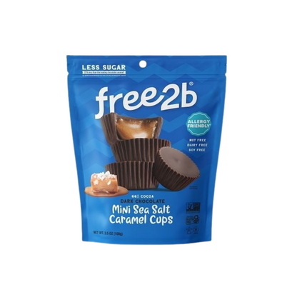 Free2b Dark Chocolate Sea Salt Caramel Mini Cup