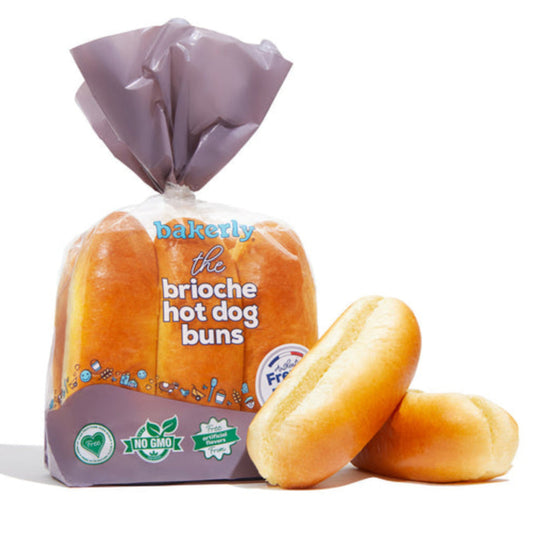 Bakerly Brioche Hot Dug Buns 9.5oz