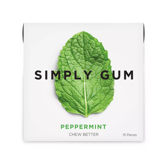 Simply Gum Natural Chewing Gum Peppermint 15c