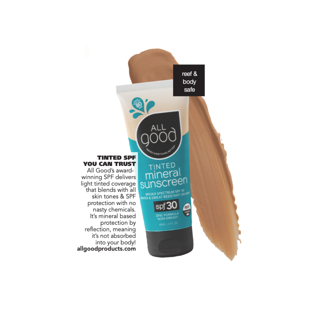 All Good Sunblock SPF30 Tinted