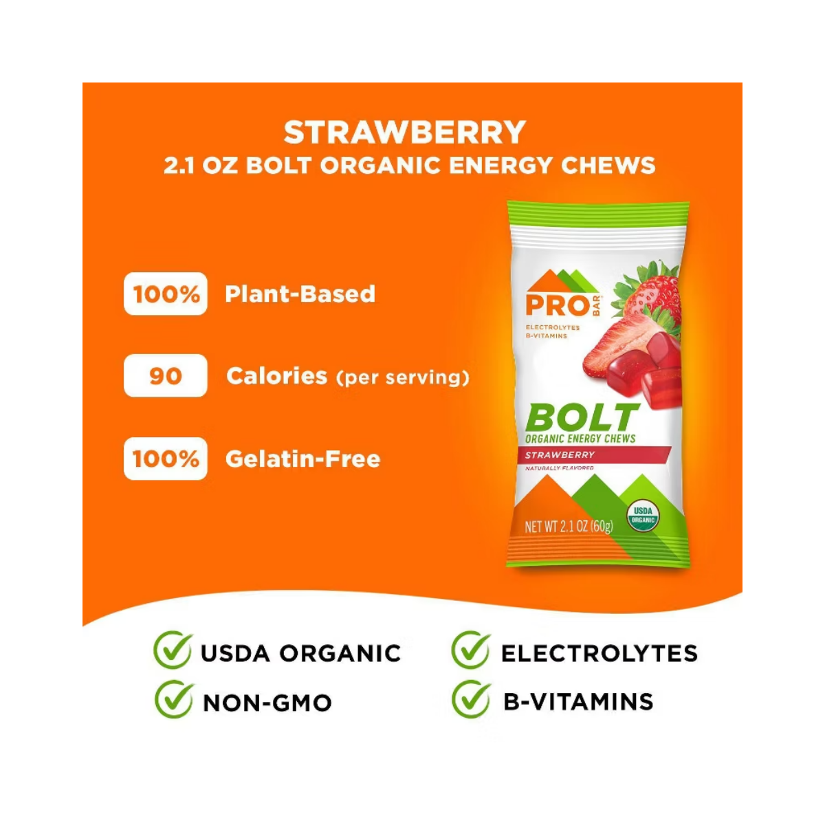 PROBAR Strawberry Bolt Energy Chew 2.1oz