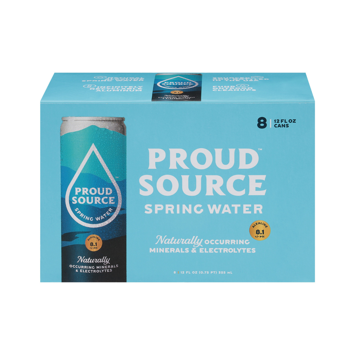 Proud Source Spring Water Alkaline Ph 8c