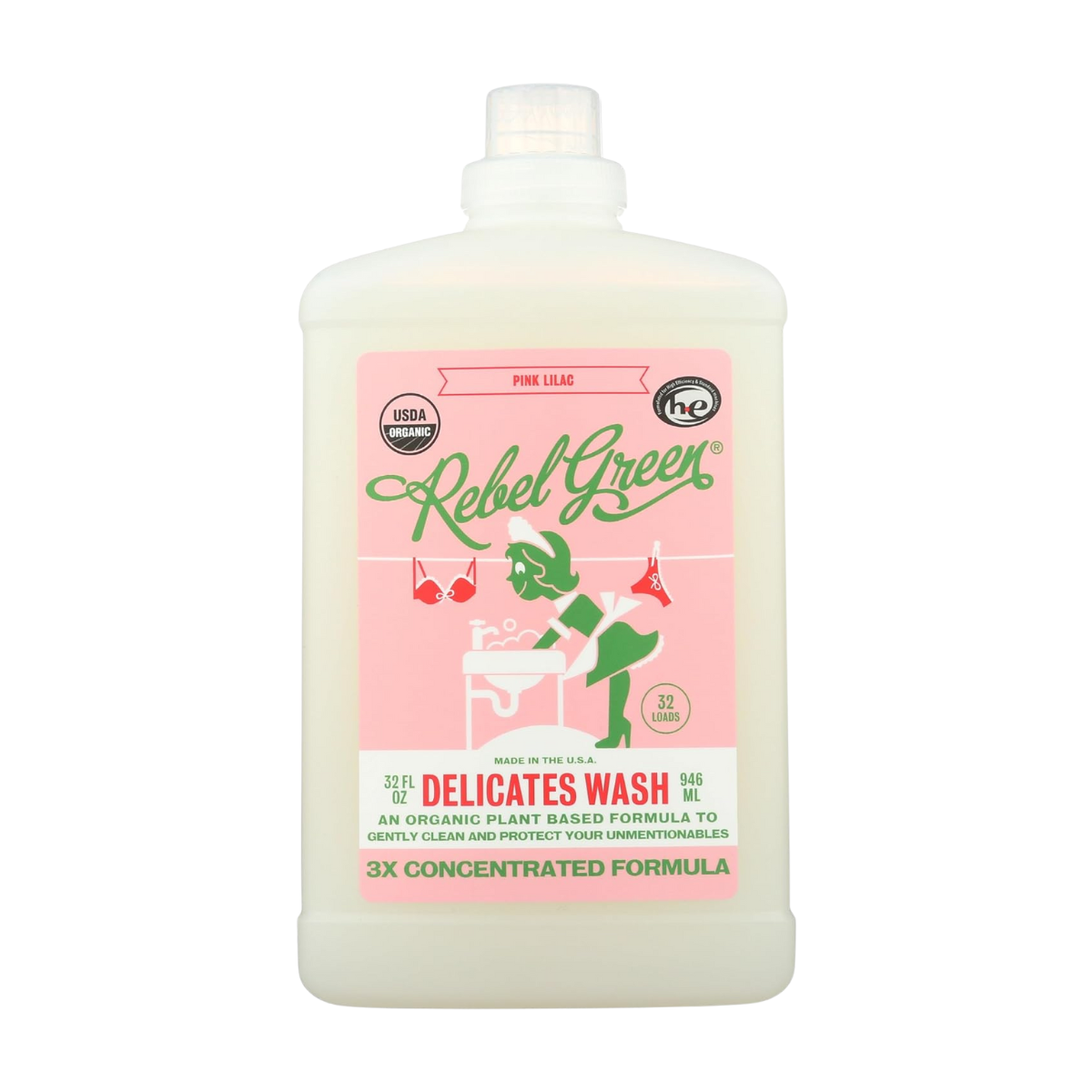 Rebel Green Laundry Liquid Delicate 32oz