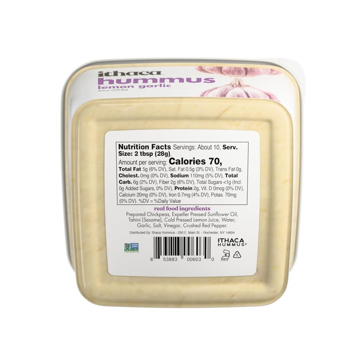 Ithaca Lemon Garlic Hummus 10oz