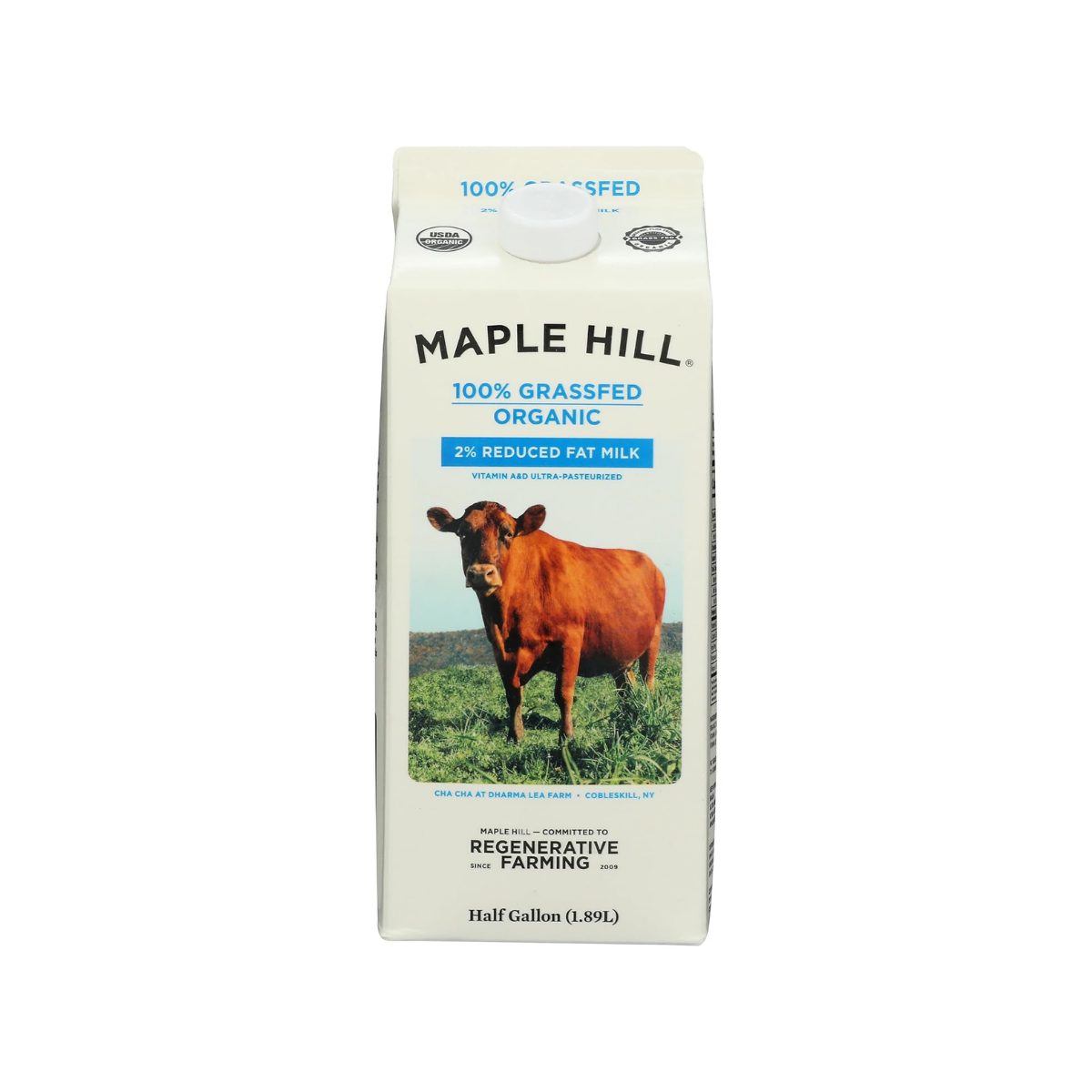 Maple Hill Milk Reduce Fat 1.89L