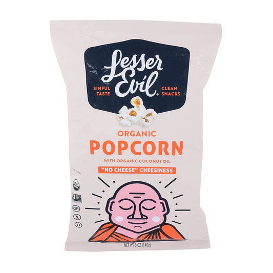 Lesser Evil Organic No Cheese Popcorn 5oz