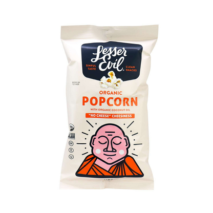 LesserEvil Popcorn "No Cheese" Cheesiness 0.88oz