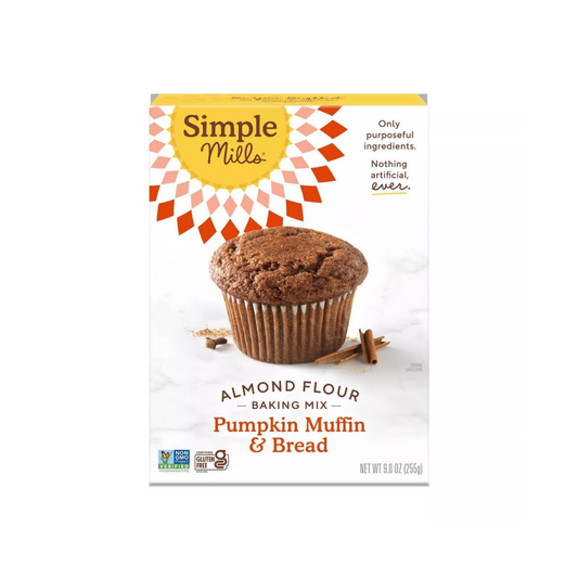 Simple Mills Gluten Free Pumpkin Muffin & Bread Almond Flour Baking Mix 9oz