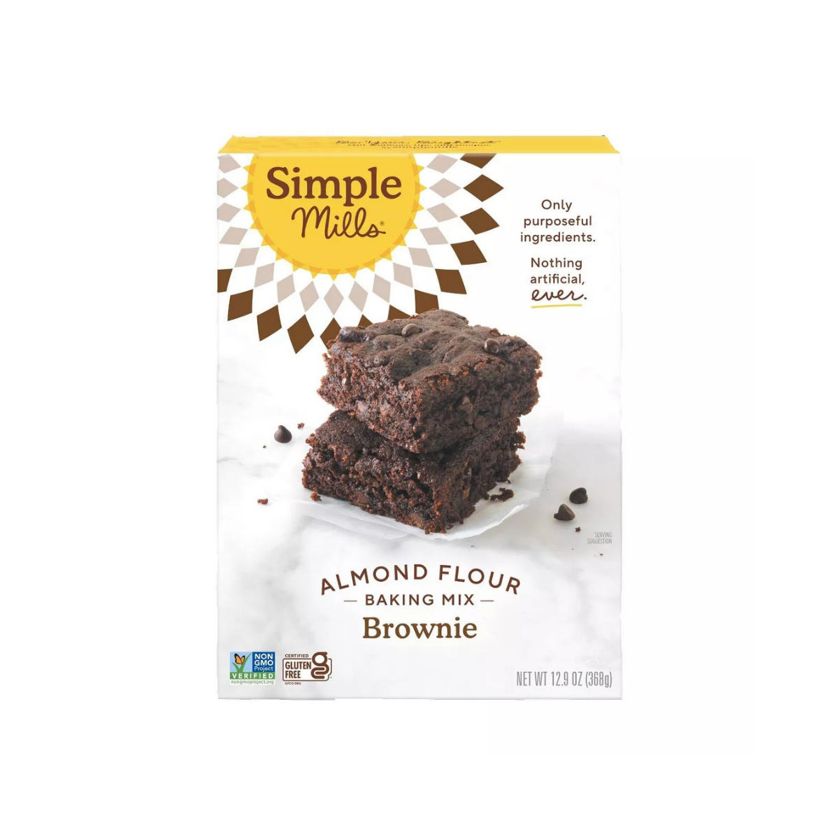 Simple Mills Gluten Free Brownie Almond Flour Baking Mix 12.9oz