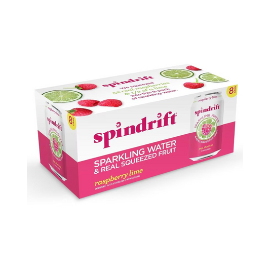 Spindrift Sparkling Water Raspberry Lime 8c