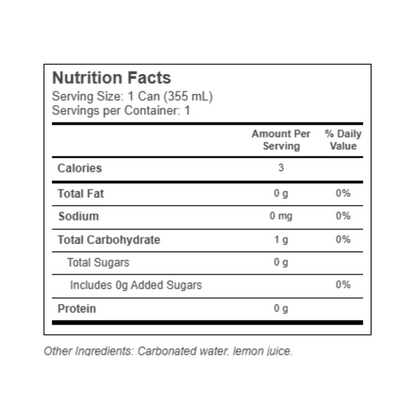 Spindrift Sparkling Water Lemon 8c