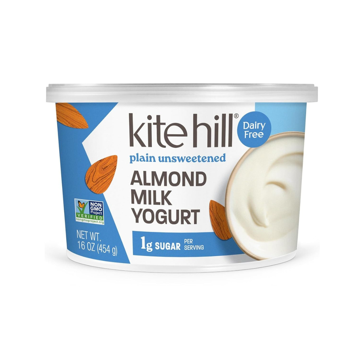Kite Hill Plain Unsweetened Almond Milk Yogurt 16oz