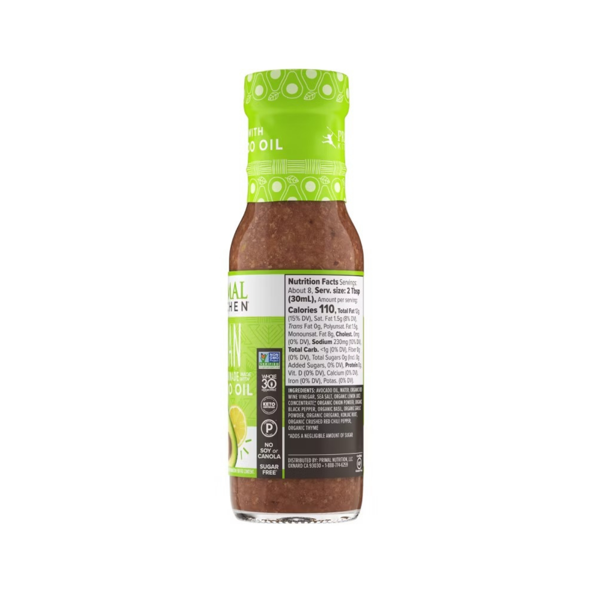 Primal Kitchen Italian Vinaigrette with Avocado Oil 8fl oz