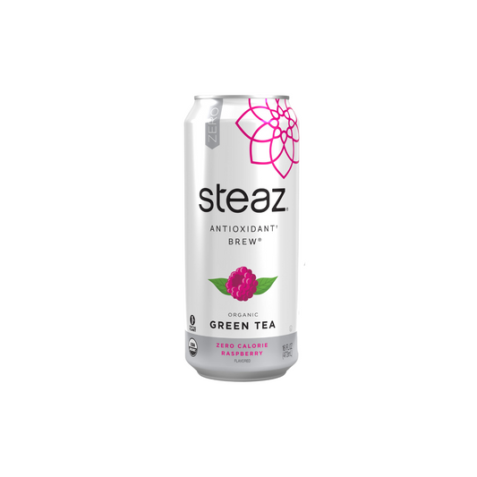 Steaz Iced Green Tea Zero Calorie Raspberry 16oz