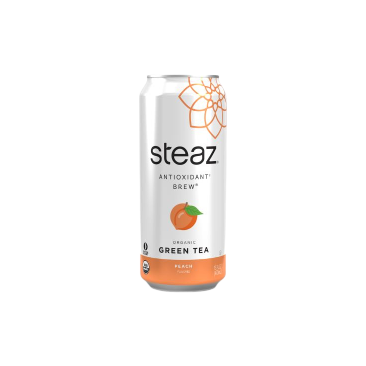 Steaz Iced Green Tea Peach 16oz