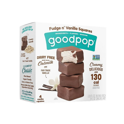 Goodpop Ice Vainilla and Chocolate Cream Squares 4c