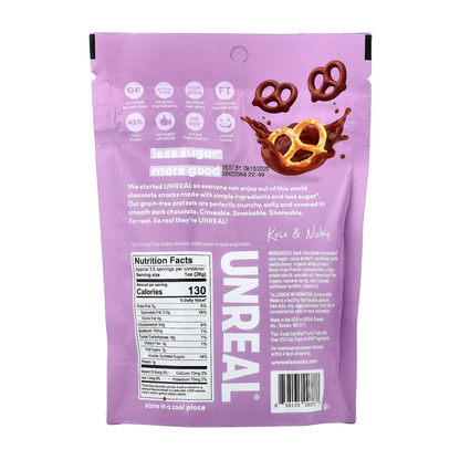 Unreal Dark Chocolate Covered Pretzels 3.5oz