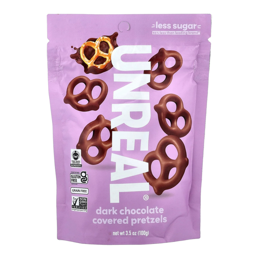 Unreal Dark Chocolate Covered Pretzels 3.5oz