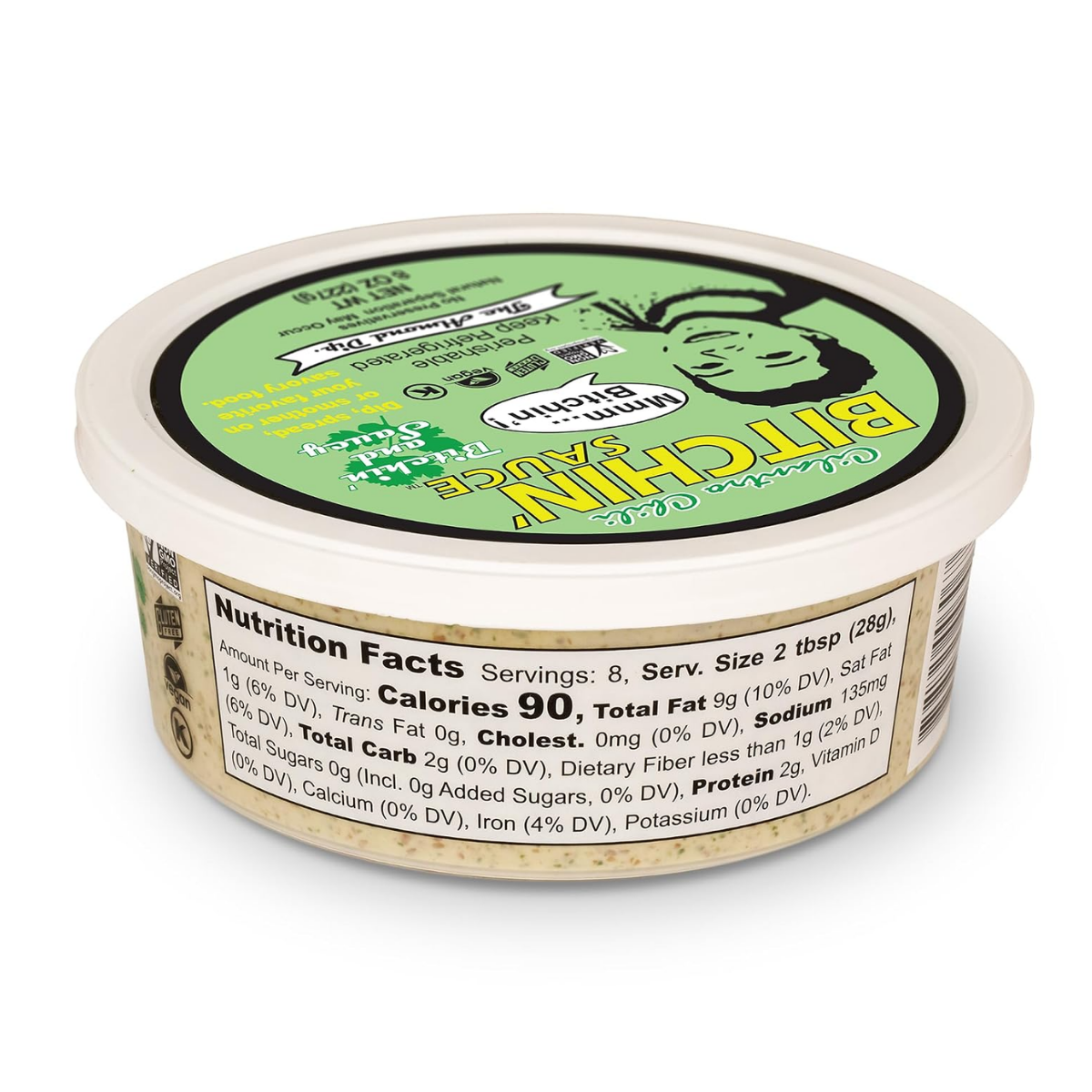 Bitchin Sauce Cilantro Chili Almond Dip 8oz
