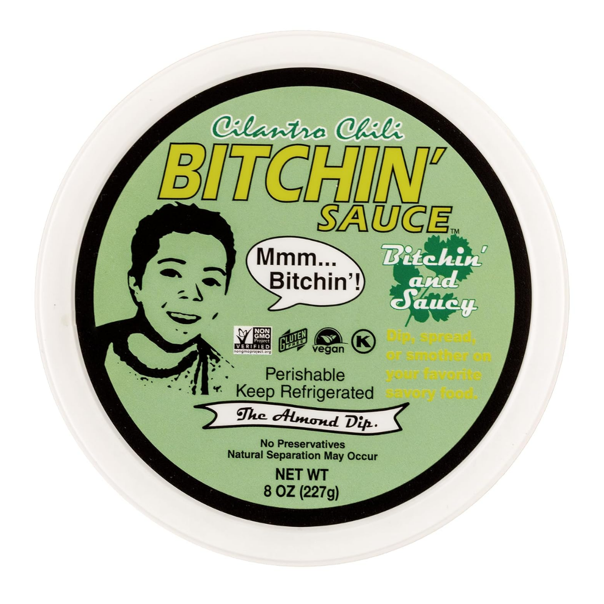 Bitchin Sauce Cilantro Chili Almond Dip 8oz