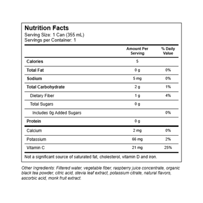 Swoon Tea Naturally Zero Sugar Raspberry 12fl oz