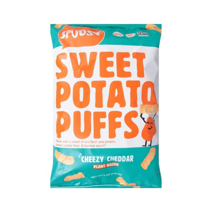 Spudsy Cheezy Cheddar Sweet Potato Puffs 4oz